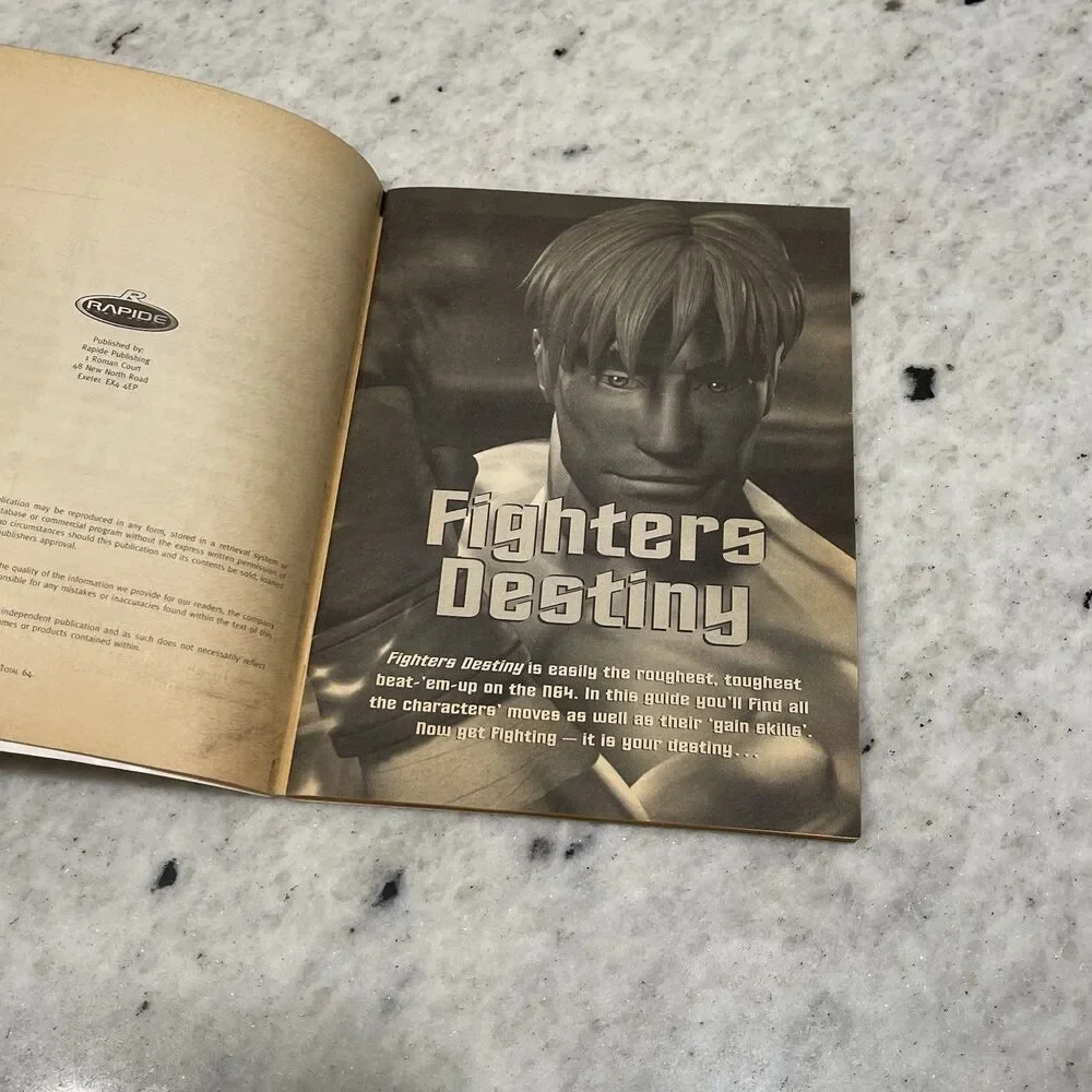 The Complete Nintendo 64 Fighters Bible Cheat Moves Book Guide Rare Total 64